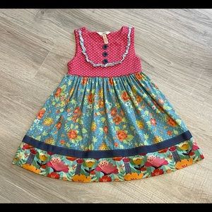 Matilda Jane Green Garden Dress Little Girl’s Size 4